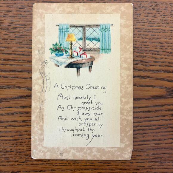 Antique Christmas Holiday Postcards Lot of 6 Early 1900s Nature Home Vintage - Picture 11 of 16